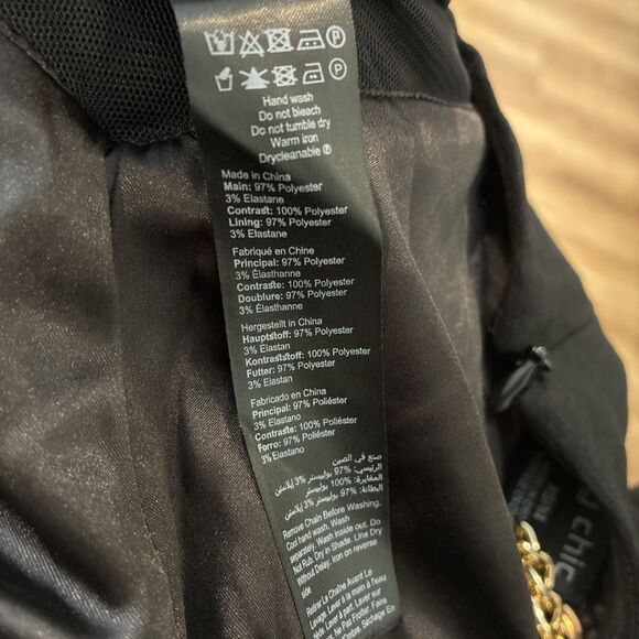 City Chic Plus size Gold Chain sleeveless Jumpsuit black size 14 - Picture 7 of 8